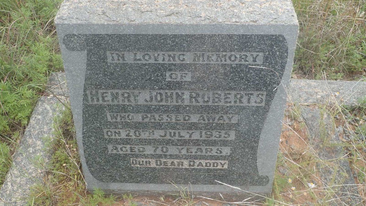 ROBERTS Henry John -1935 &amp; Ann Hazel -1946