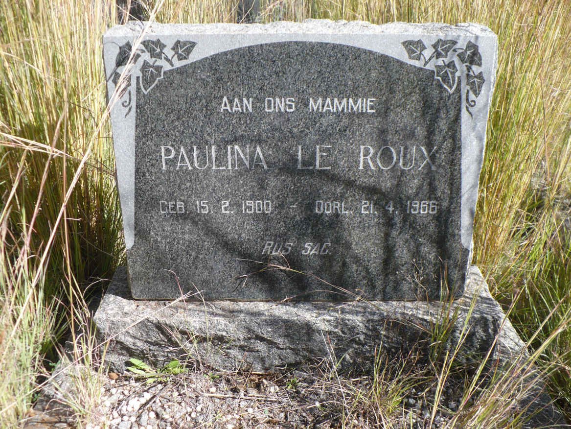 ROUX Paulina, le 1900-1966