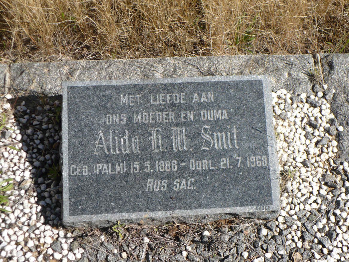 SMIT Alida H.M. nee PALM 1888-1968