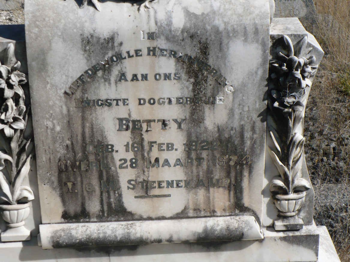 STEENEKAMP Betty 1922-1934