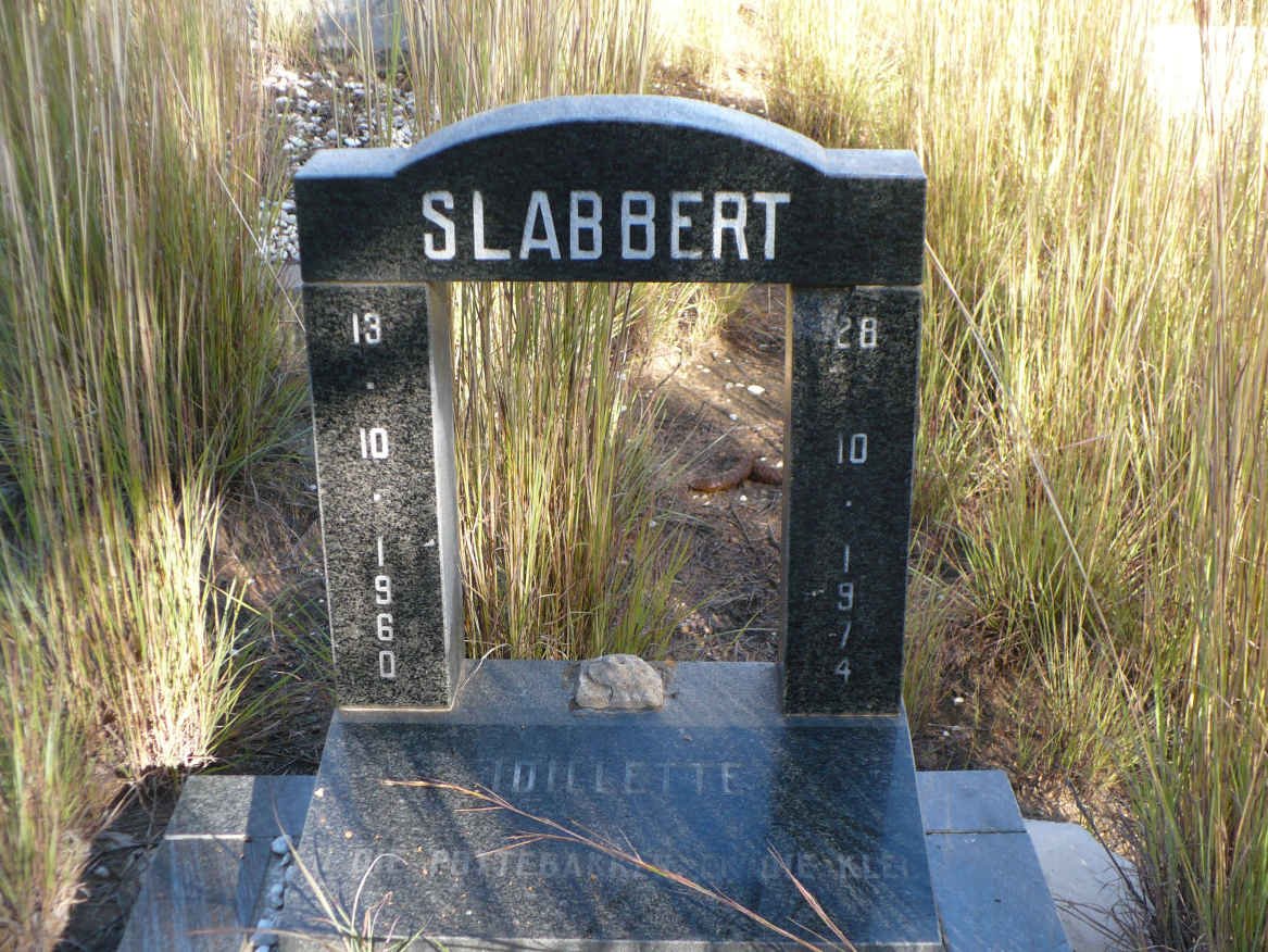 SLABBERT Idillette 1960-1974