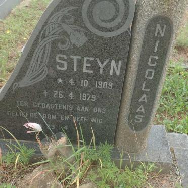 STEYN Nicolaas 1909-1979