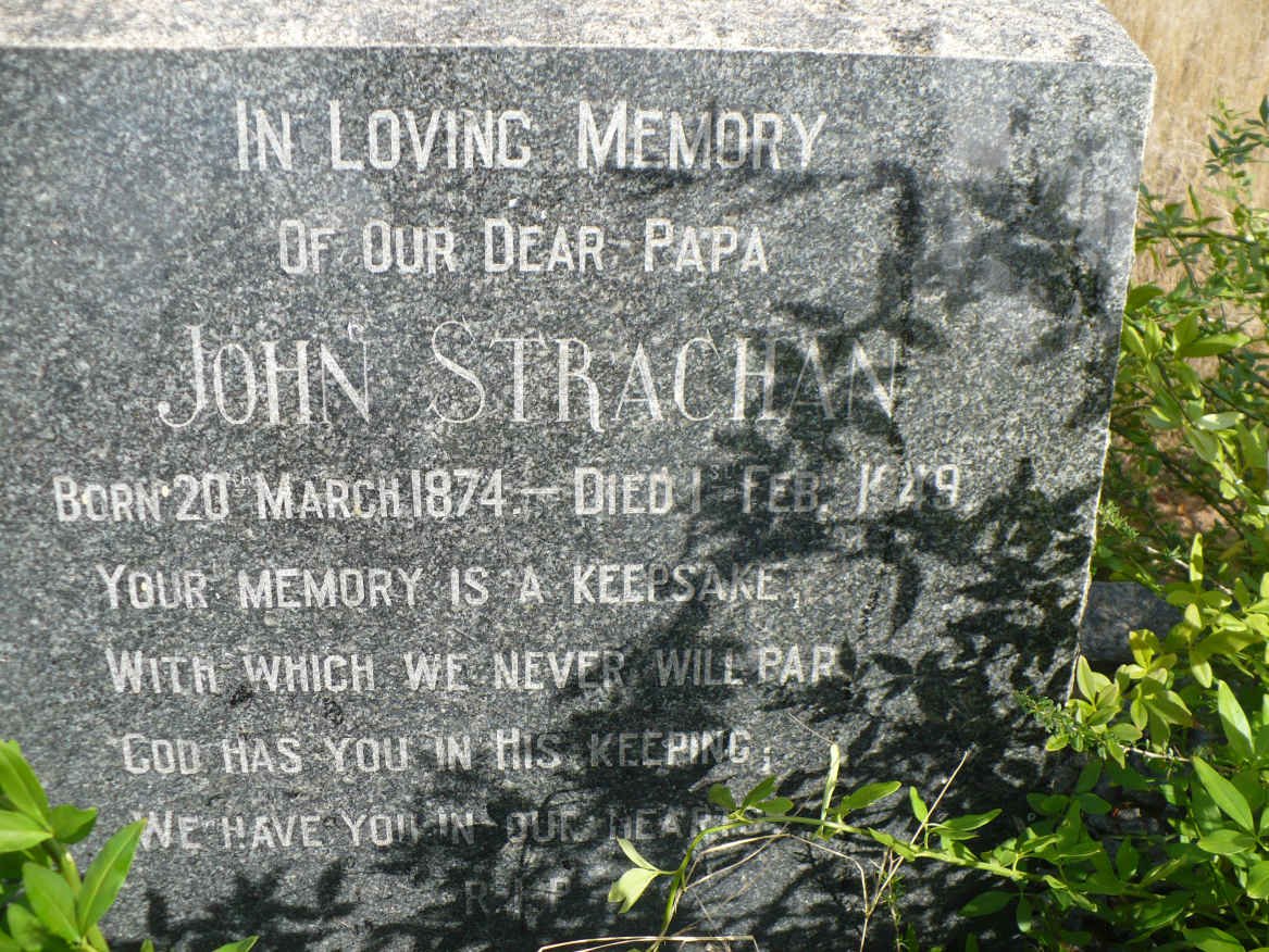 STRACHAN John 1874-1949