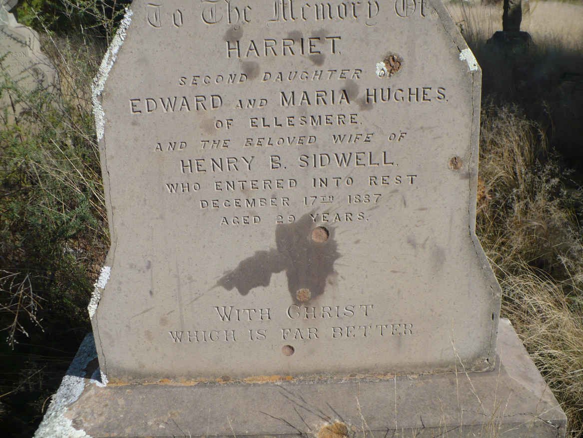 SIDWELL Harriet nee HUGHES -1887