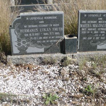 SMITH Hermanus Lukas 1897-1965 &amp; Martha Magdalena voorheen WAGENAAR nee MARAIS 1905-1990