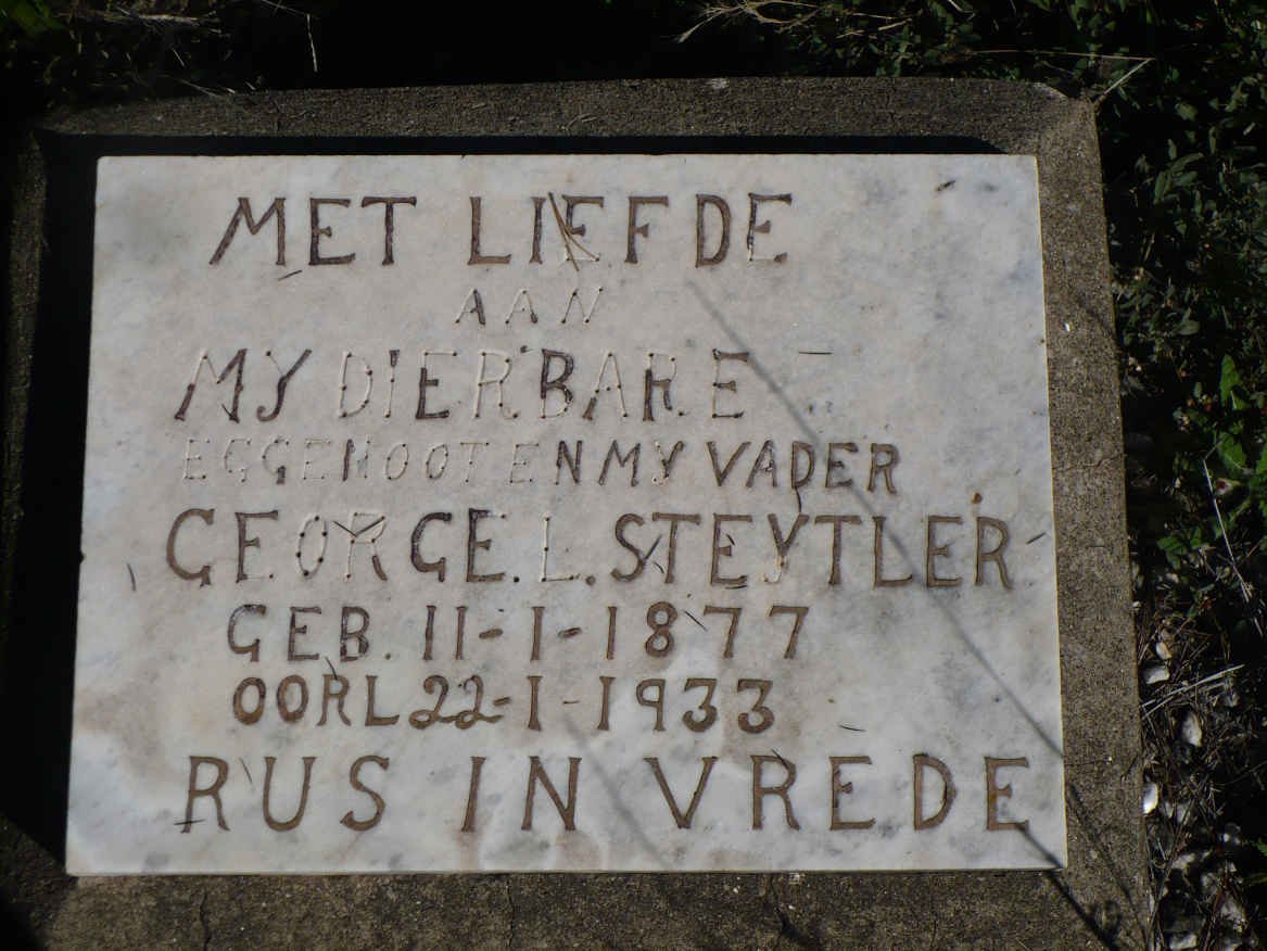STEYTLER George L. 1877-1933