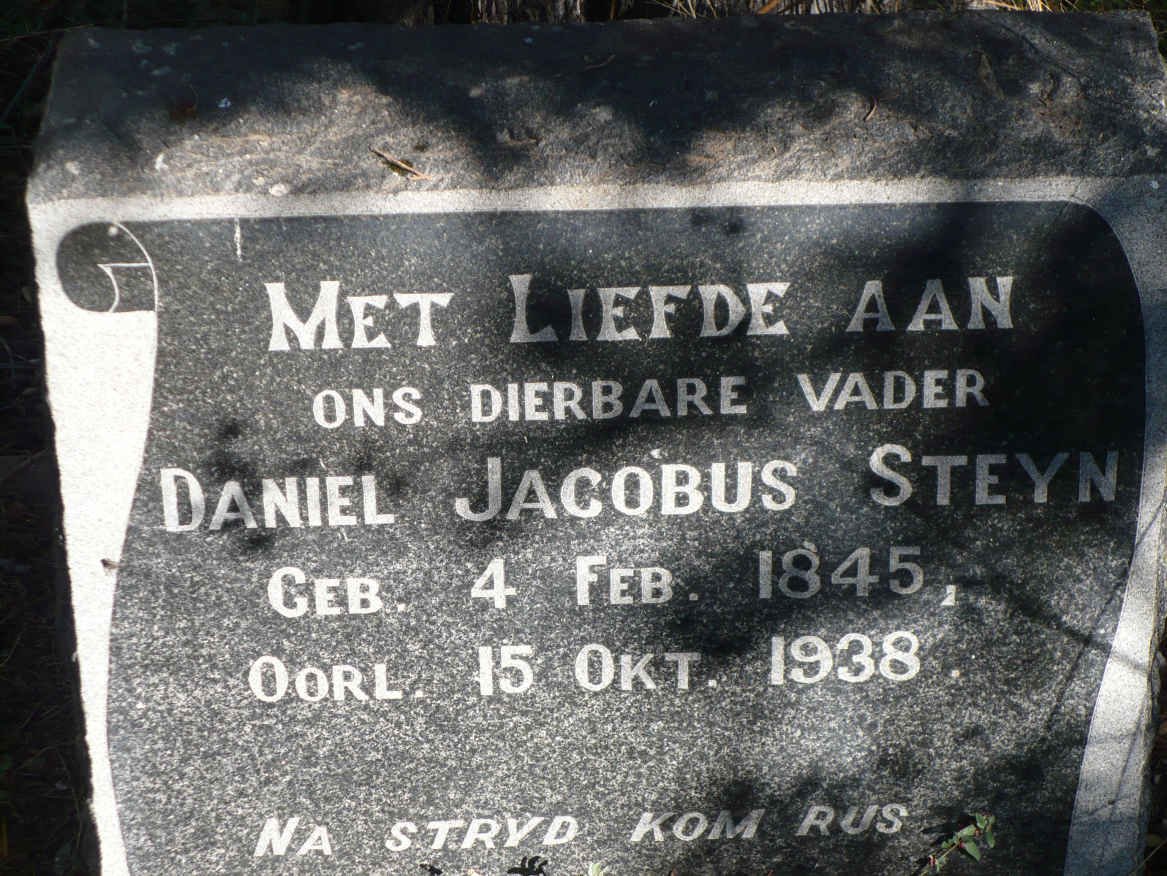 STEYN Daniel Jacobus 1845-1938