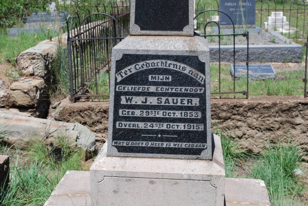 SAUER W.J. 1853-1915