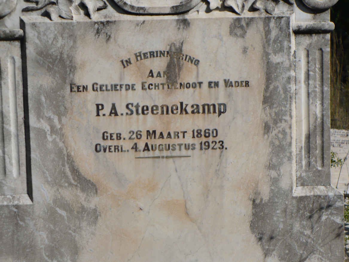 STEENEKAMP P.A. 1860-1923
