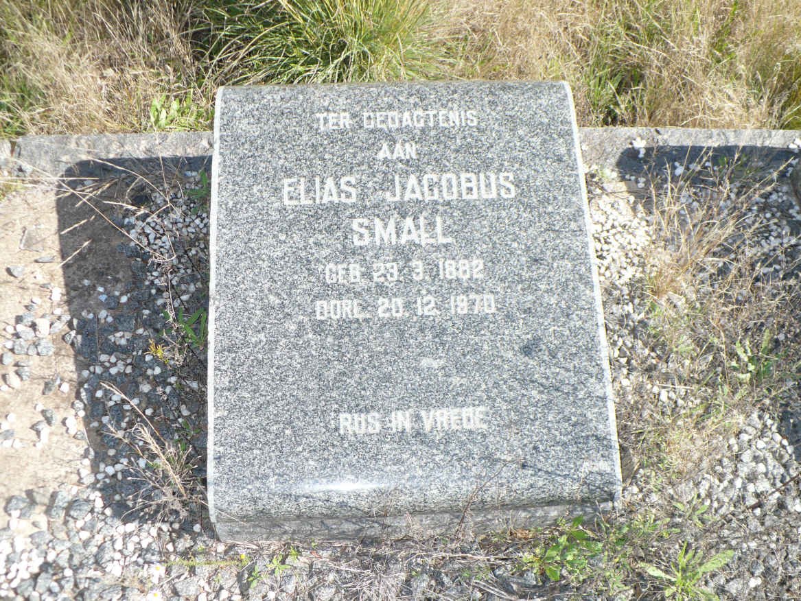 SMALL Elias Jacobus 1882-1970