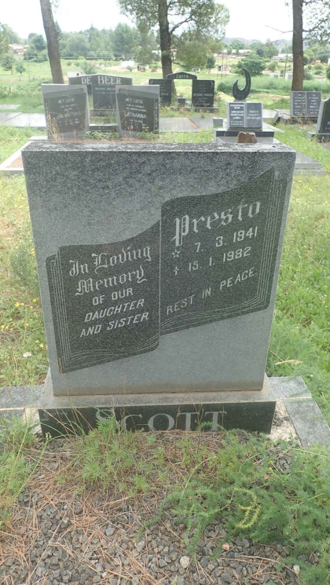 SCOTT Presto 1941-1982