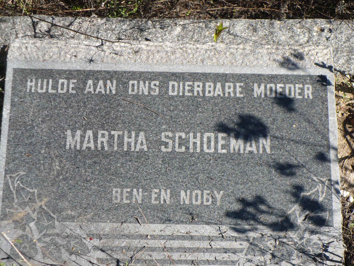 SCHOEMAN Martha