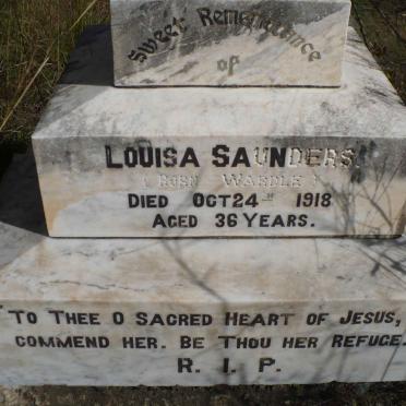SAUNDERS Louisa nee WARDLE -1918