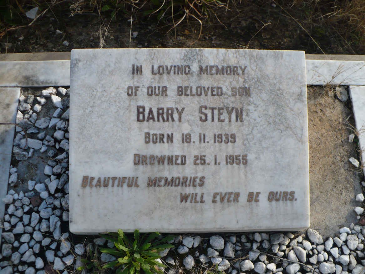 STEYN Barry 1939-1955