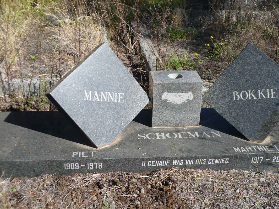SCHOEMAN Piet 1909-1978 &amp; Marthie MYNHARDT 1917-2000