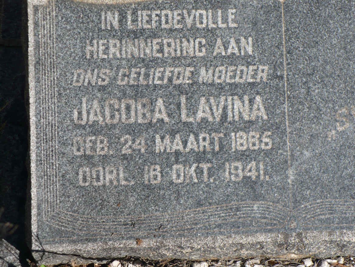 STEENEKAMP Jacoba Lavina 1865-1941