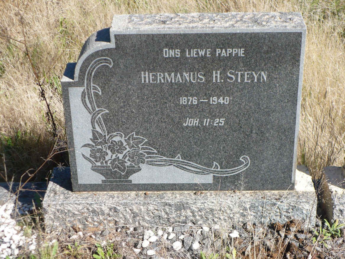 STEYN Hermanus H. 1876-1940 &amp; Johanna F.C. NAUDE 1884-1955