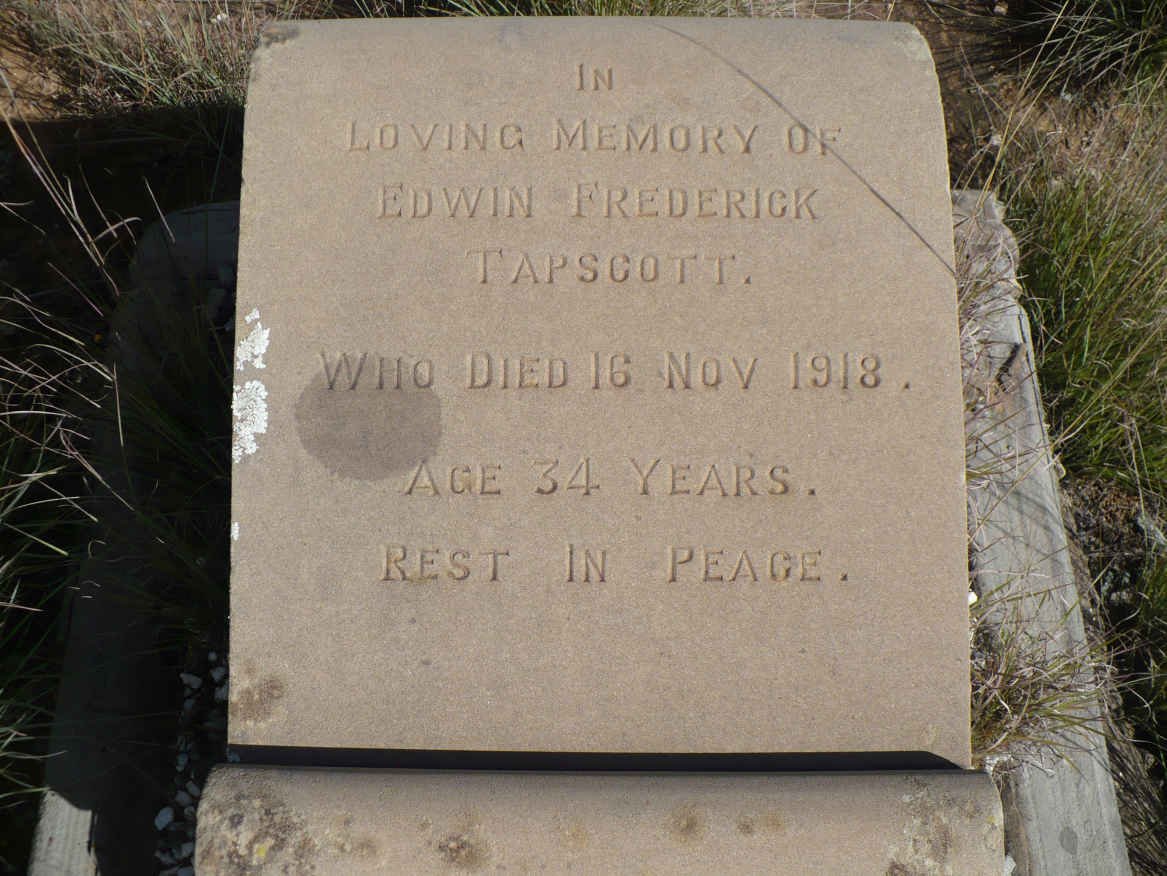 TAPSCOTT Edwin Frederick -1918