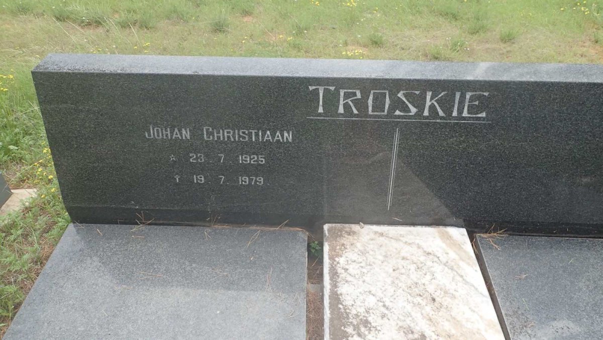 TROSKIE Johan Christiaan 1925-1979