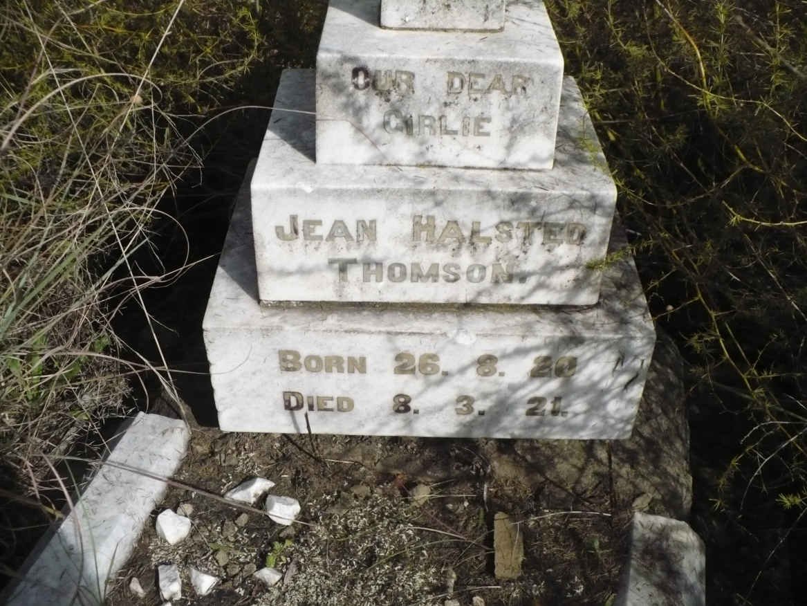THOMSON Jean Halsted 1920-1921