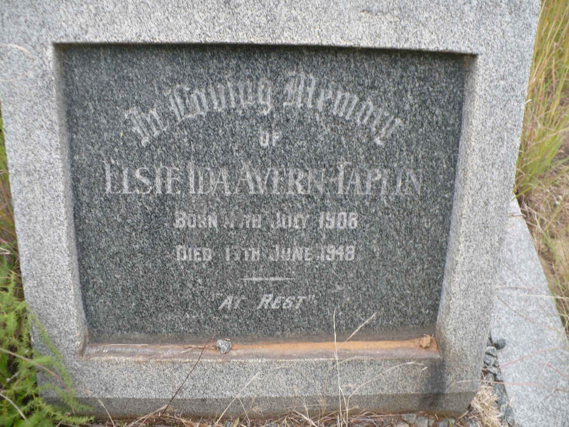 TAPLIN Elsie Ida Avern 1908-1948