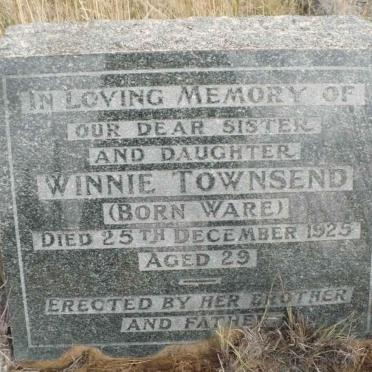 TOWNSEND Winnie nee WARE -1925