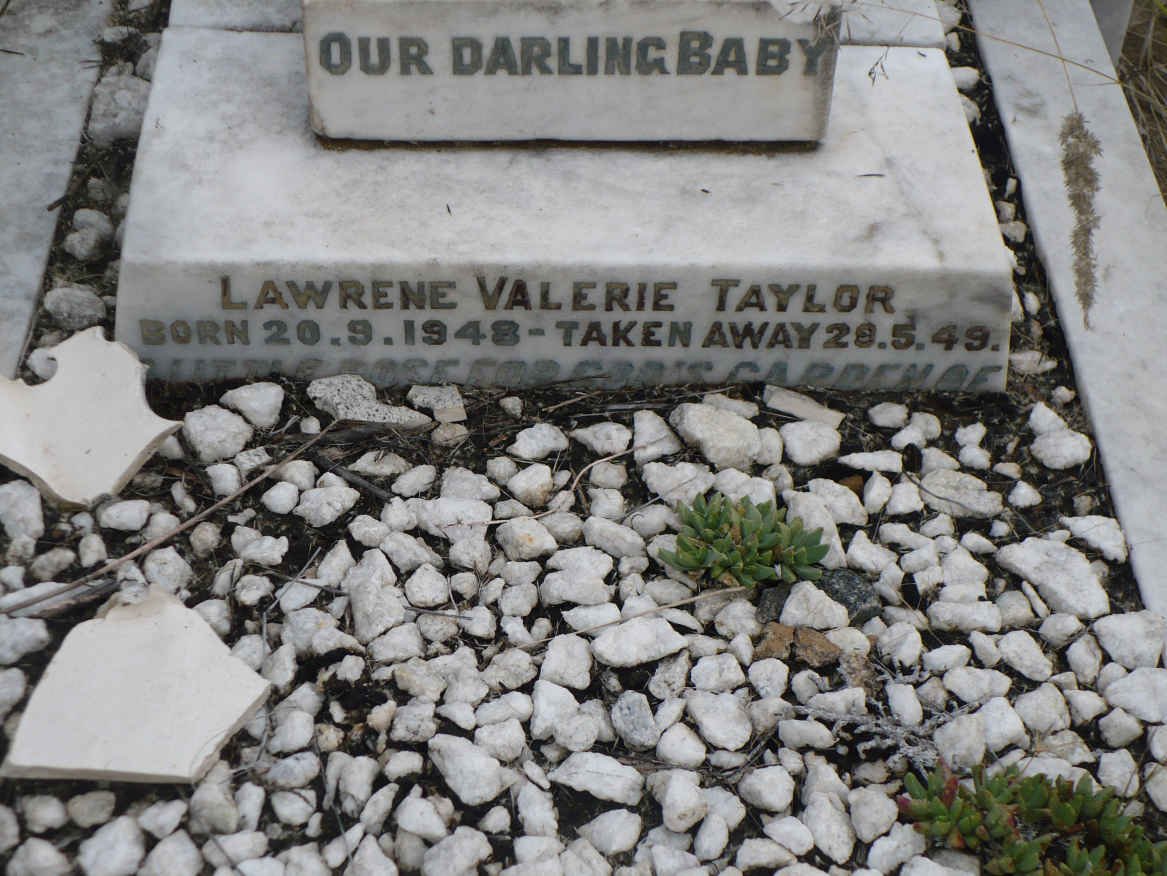 TAYLOR Lawrene Valerie 1948-1949