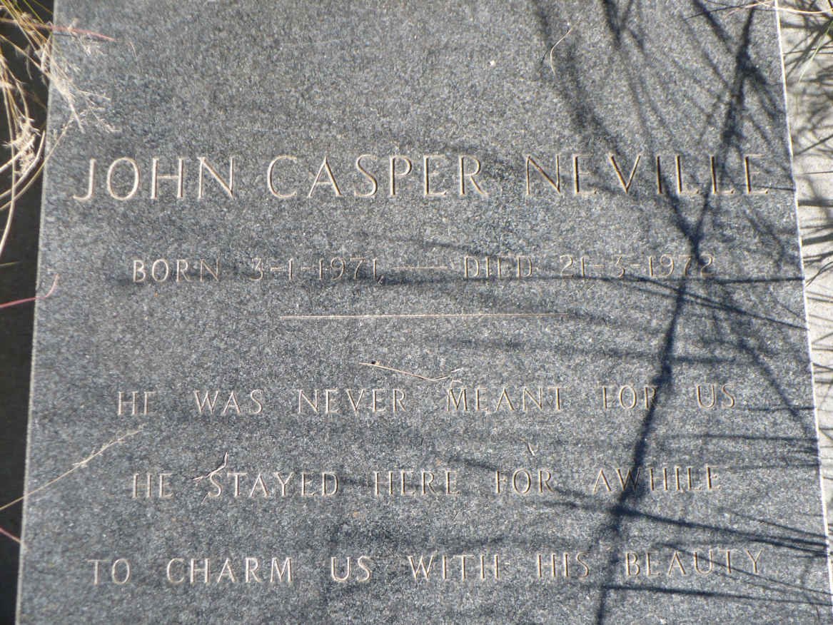 THATCHER John Casper Neville 1971-1972