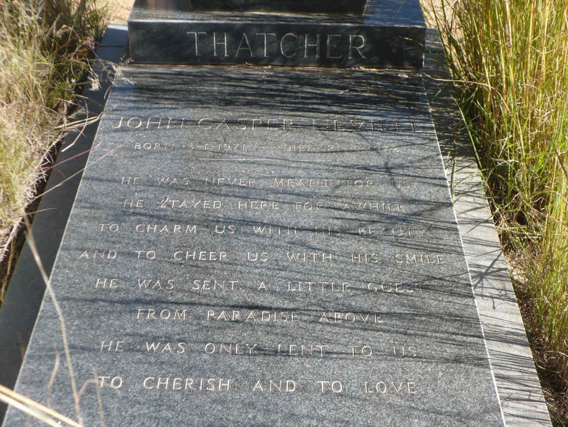 THATCHER John Casper Neville 1971-1972