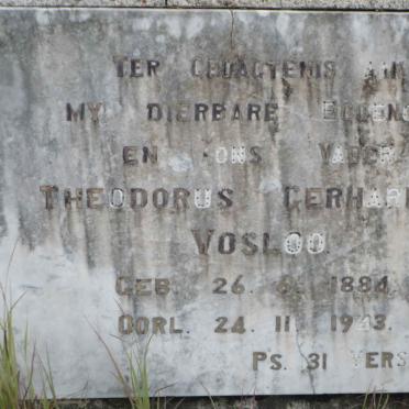 VOSLOO Theodorus Gerhardus 1884-1943