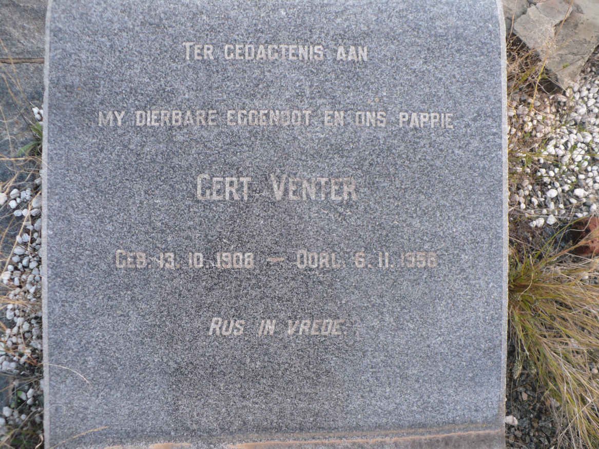 VENTER Gert 1908-1956