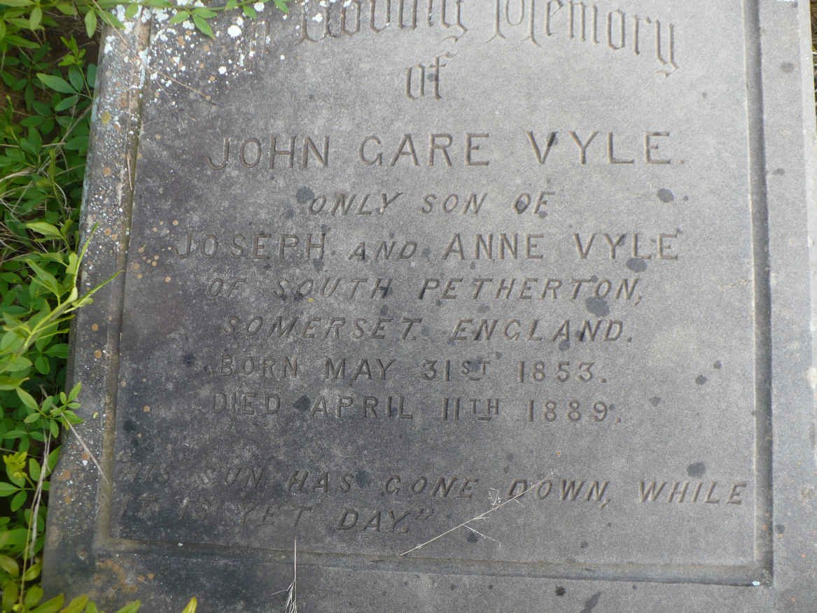VYLE John Gare 1853-1889
