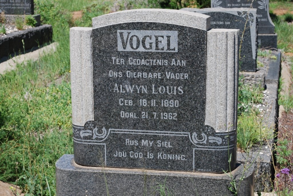 VOGEL Alwyn Louis 1890-1962