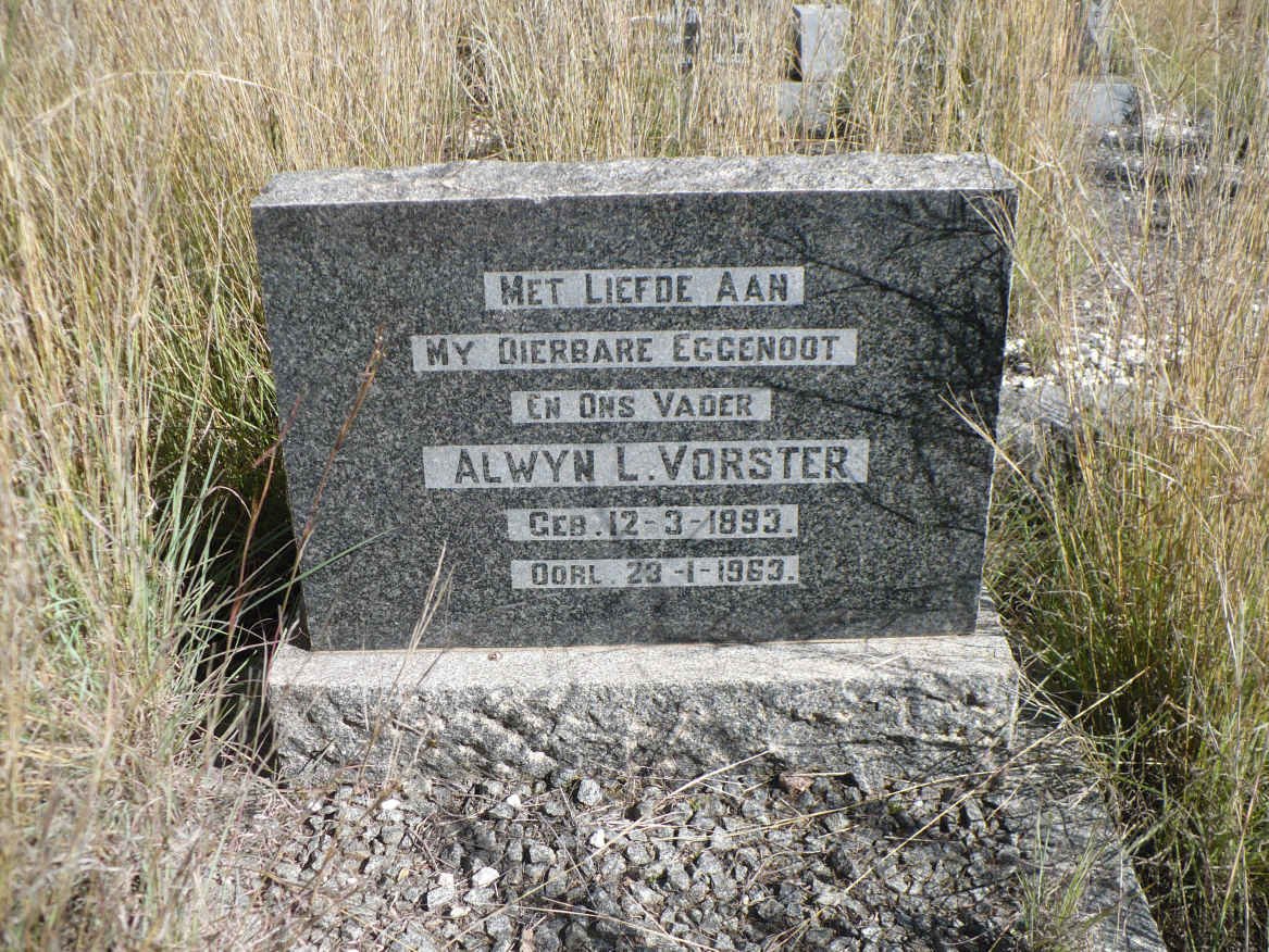 VORSTER Alwyn L. 1893-1963