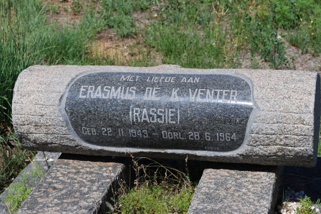 VENTER Erasmus De K. 1943-1964