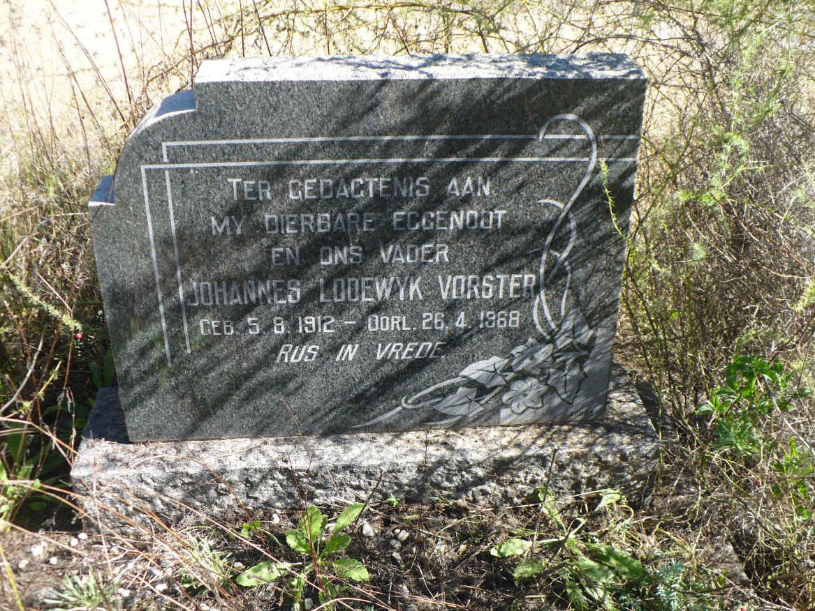VORSTER Johannes Lodewyk 1912-1968