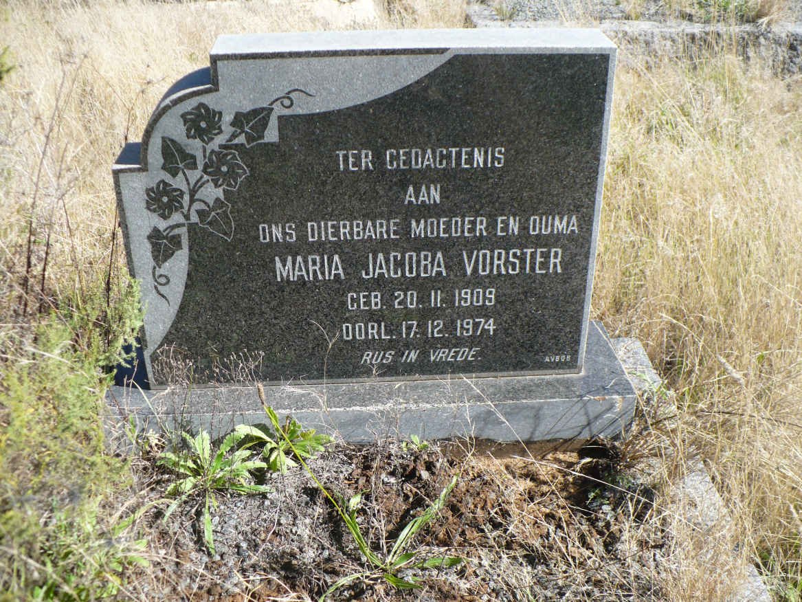 VORSTER Maria Jacoba 1909-1974