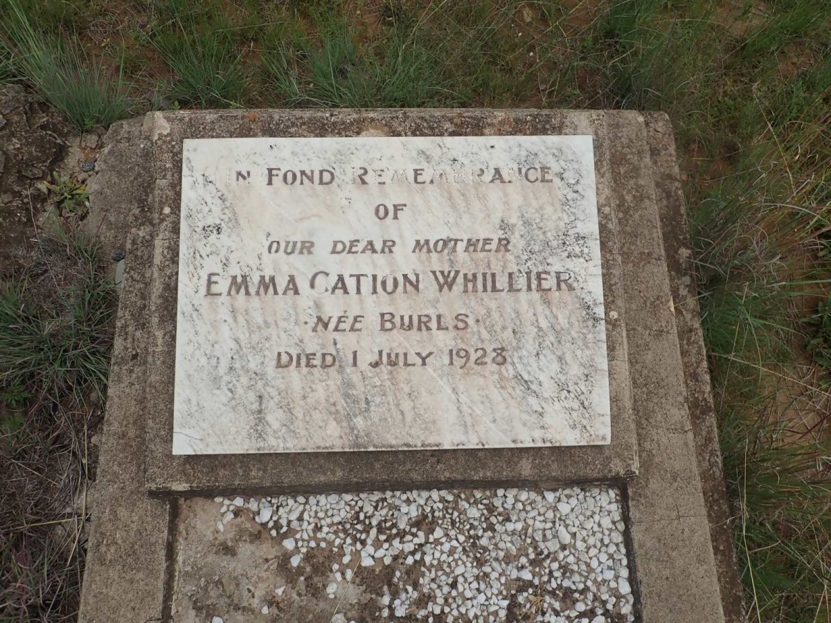 WHILLIER Emma Cation nee BURLS -1928
