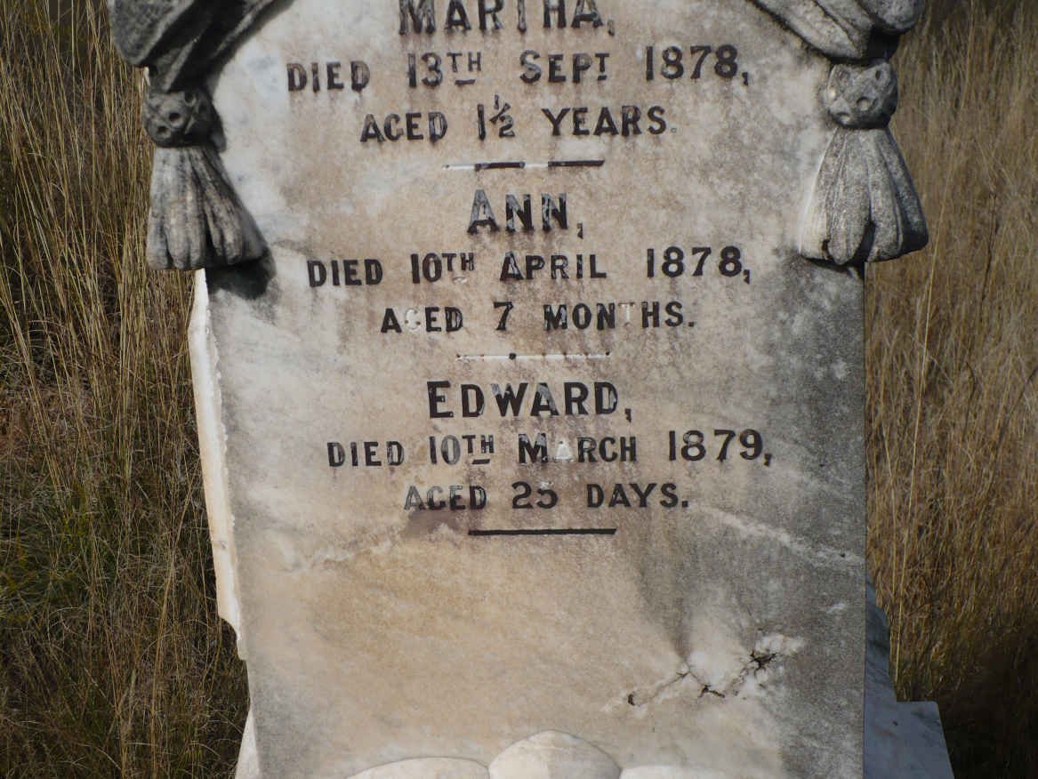 WRIGHT Martha -1878 :: WRIGHT Ann -1878 :: WRIGHT Edward -1879