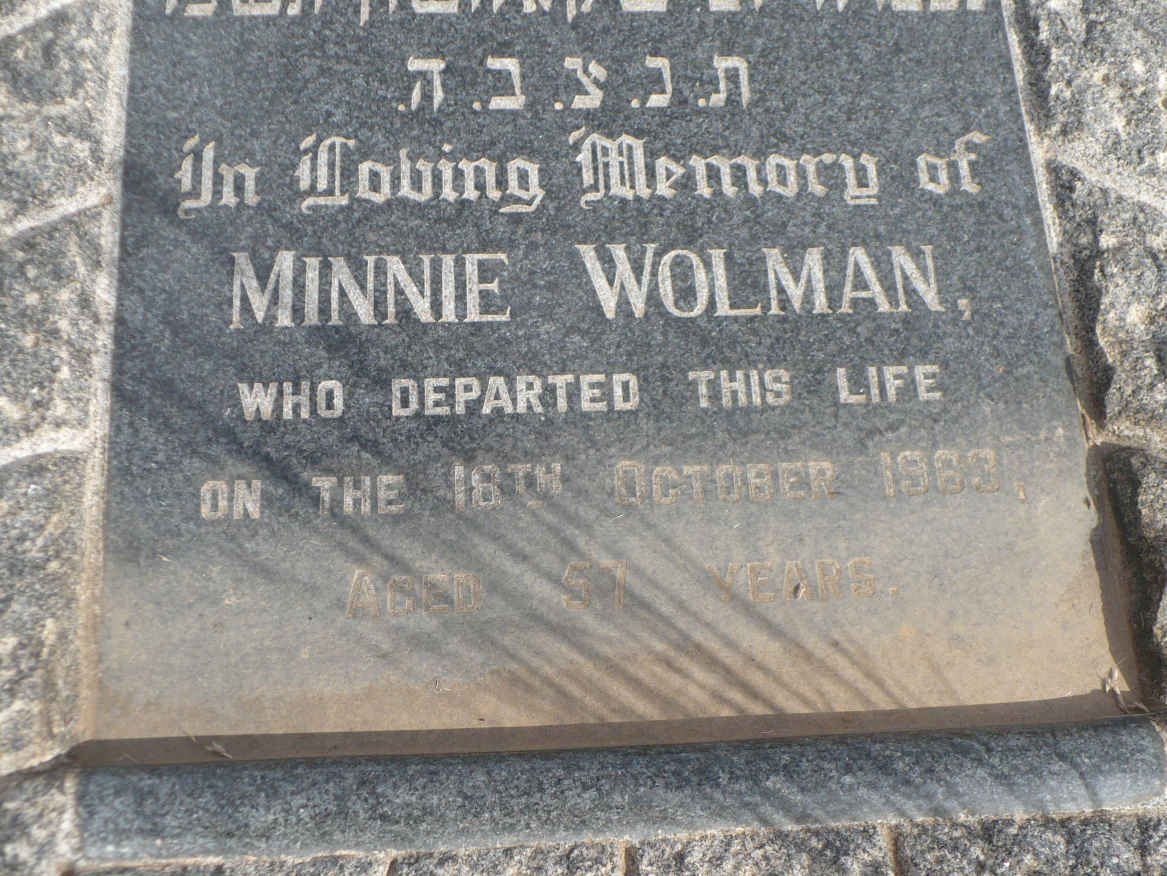 WOLMAN Minnie -1963