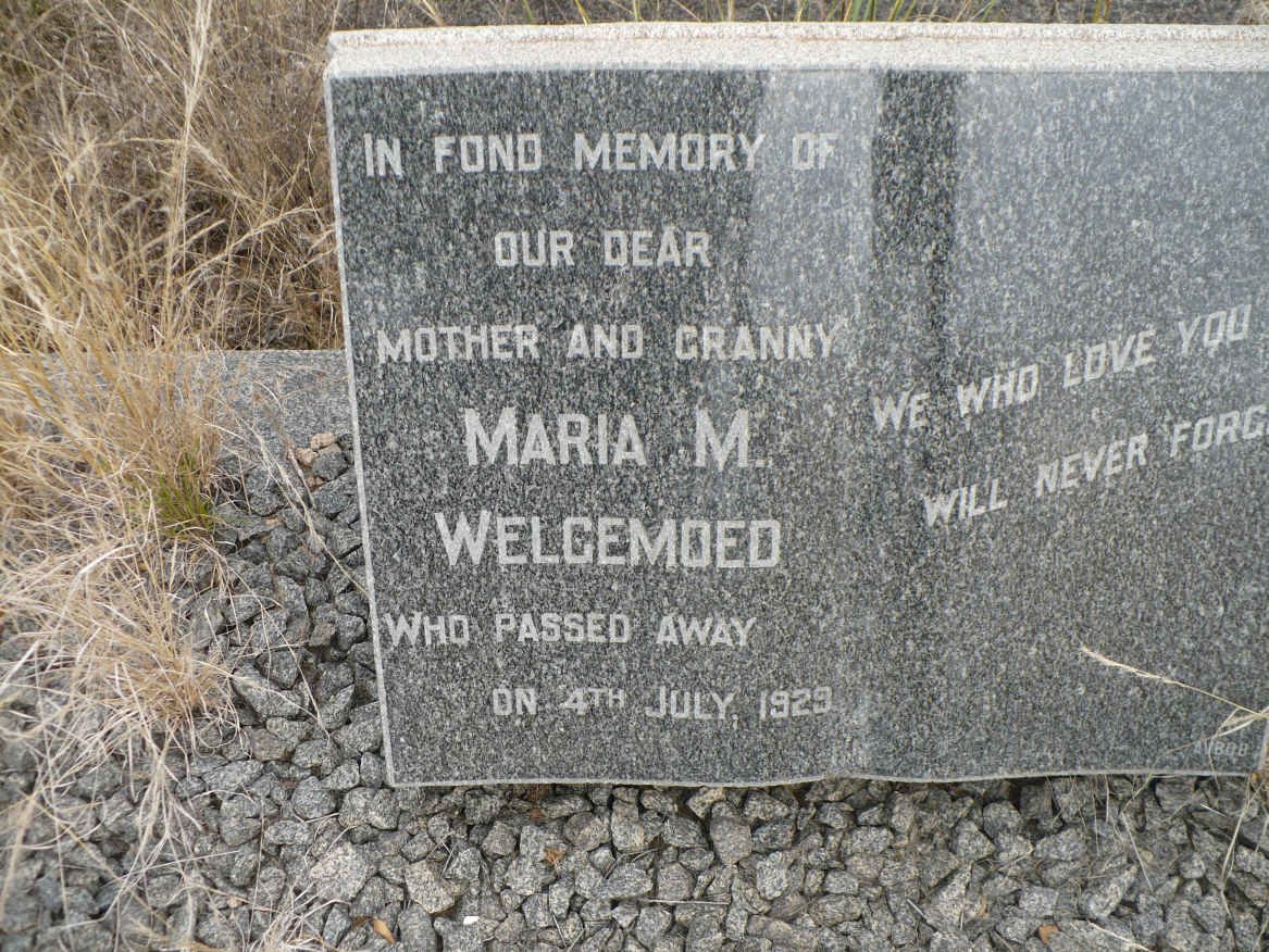 WELGEMOED Maria M. -1929