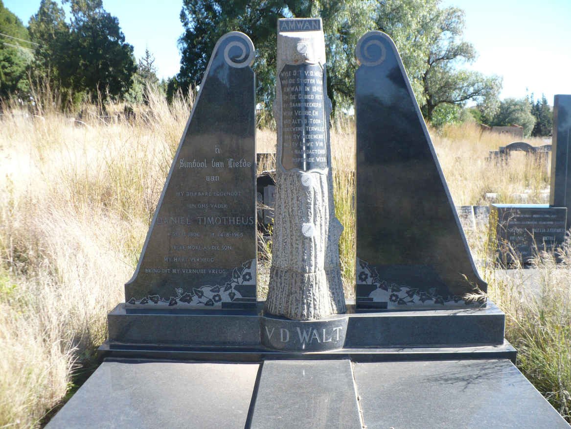 WALT Daniel Timotheus, v.d. 190?-1965