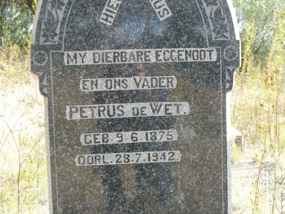 WET Petrus, de 1875-1942