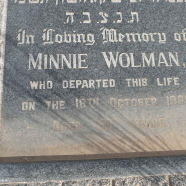 WOLMAN Minnie -1963