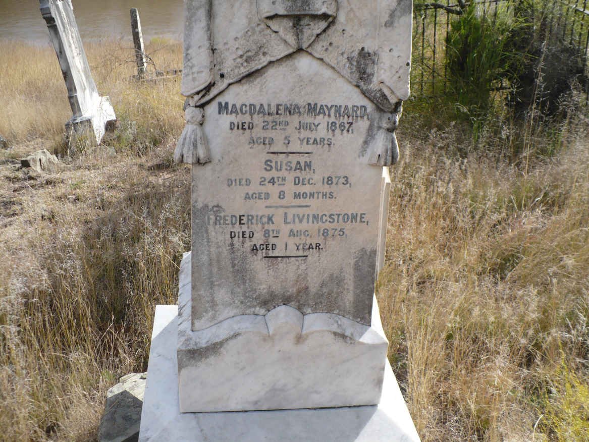 WRIGHT Magdalena Maynard -1867 :: WRIGHT Susan -1873 :: WRIGHT Frederick Livingstone -1875
