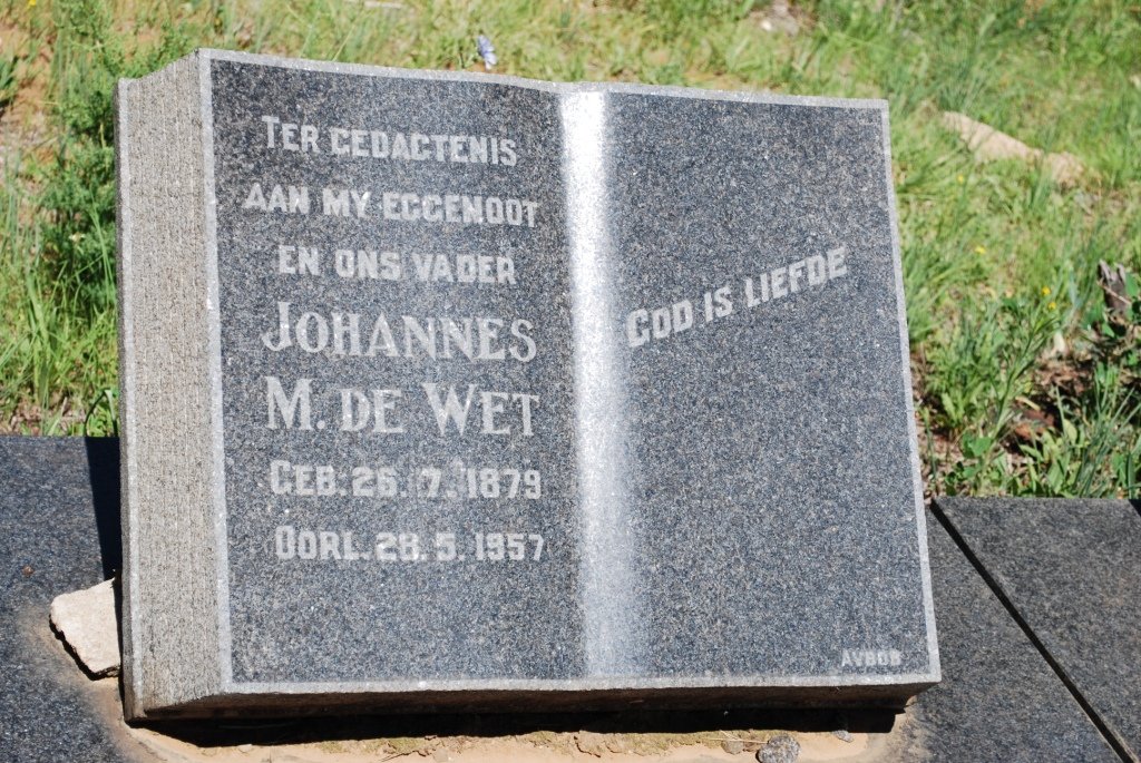 WET Johannes M., de 1879-1957