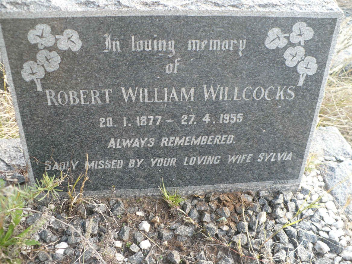 WILLCOCKS Robert William 1877-1955