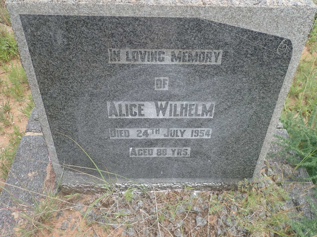 WILHELM Alice -1954