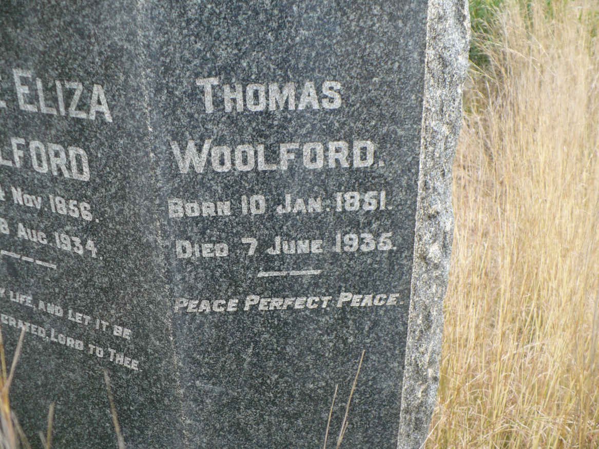 WOOLFORD Thomas 1851-1935