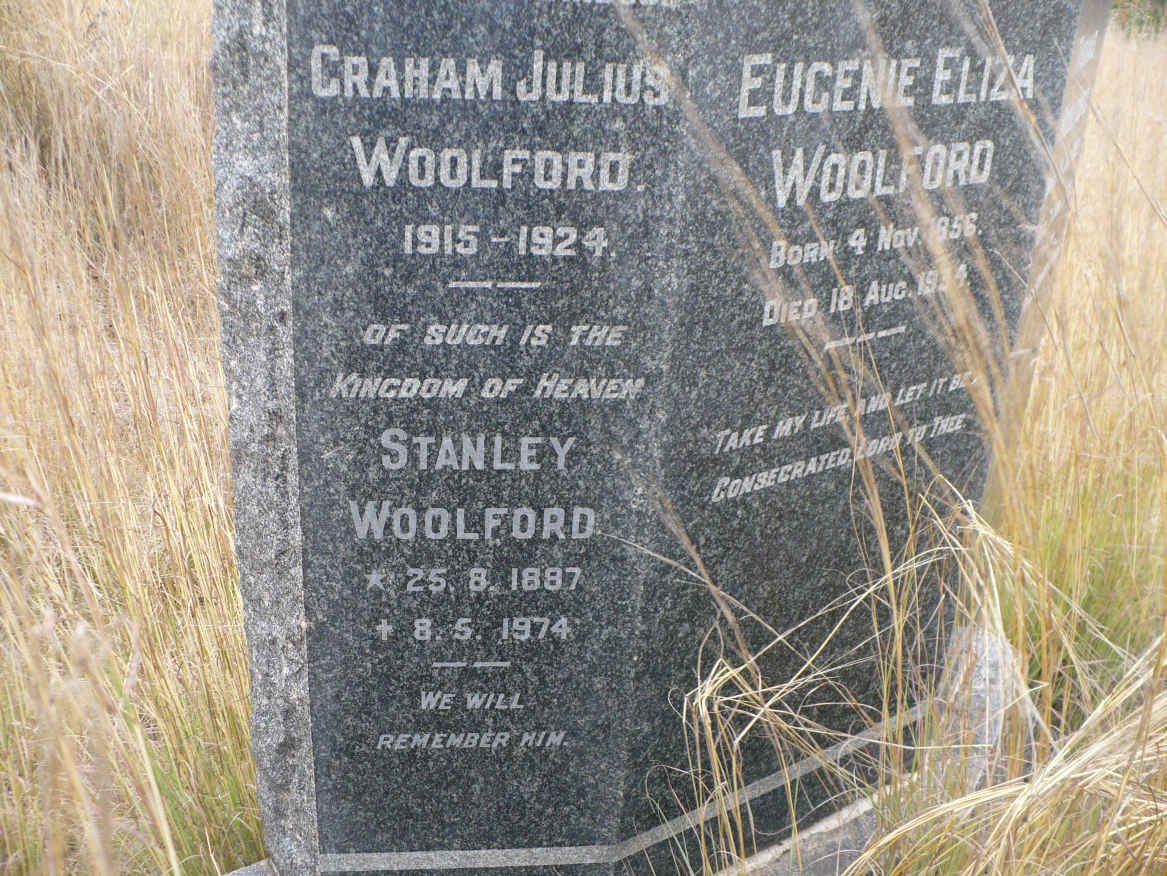 WOOLFORD Graham Julius 1915-1924 :: WOOLFORD Stanley 1887-1974